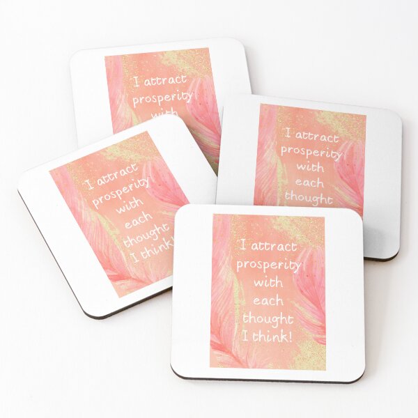 Item preview, I Attract Prosperity with Each Thought I Think Affirmation designed and sold by What Your Mind Needs.