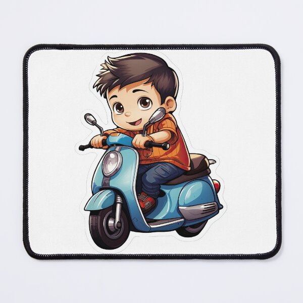 Item preview, Little boy on a scooter designed and sold by abmkf.