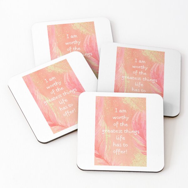 Item preview, I Am Worthy of the Greatest Things Life Has to Offer Affirmation designed and sold by What Your Mind Needs.