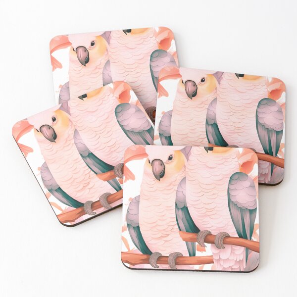 Item preview, Australian Parrots in Pink Shades designed and sold by TeeGeeTees.