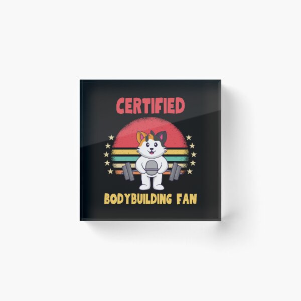 Item preview, Cute certified bodybuilding fan designed and sold by CleanDecor.