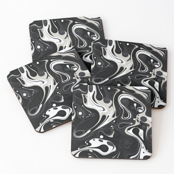 Item preview, Marble Trippy Black And White Modern Pattern designed and sold by MoshieShop.