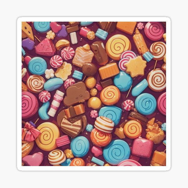 Candys PNG Image, Candy Stickers, Fluorescent Color Sweets