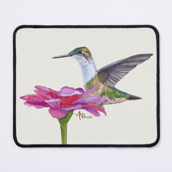 Item preview, Zinnia Loving Humminbird designed and sold by Angeles M. Pomata.