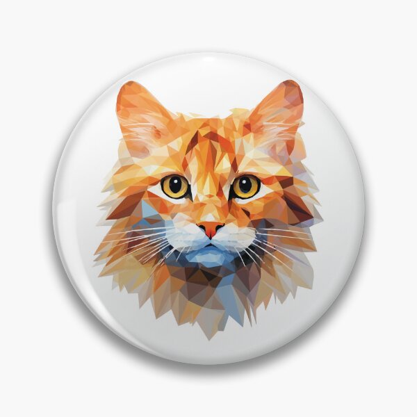 Item preview, Low poly cat - Orange cat in low polygon art designed and sold by Dahlann.