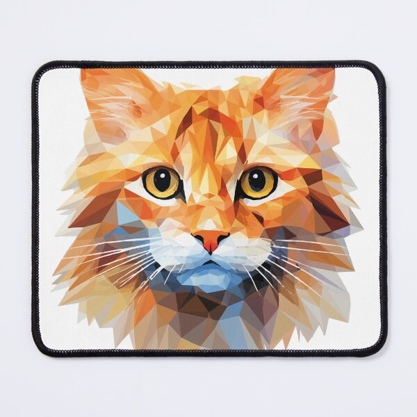 Item preview, Low poly cat - Orange cat in low polygon art designed and sold by Dahlann.