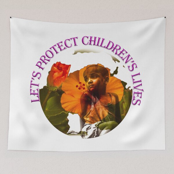 Item preview, Protect children's lives like flowers designed and sold by Bigrow.