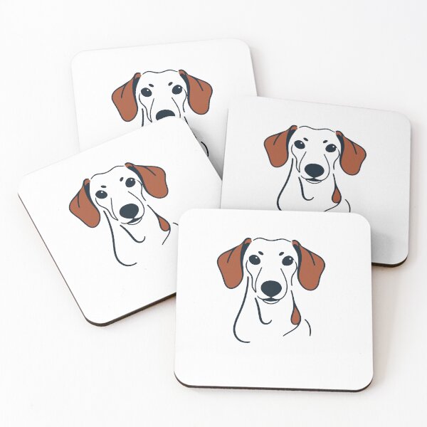 Item preview, Dachshund drawing designed and sold by greenpandaprint.
