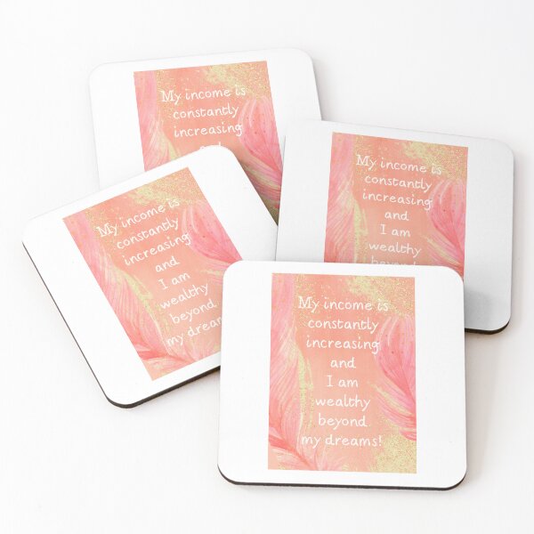 Item preview, My Income is Constantly Increasing and I Am Wealthy Beyond My Dreams Affirmation designed and sold by What Your Mind Needs.