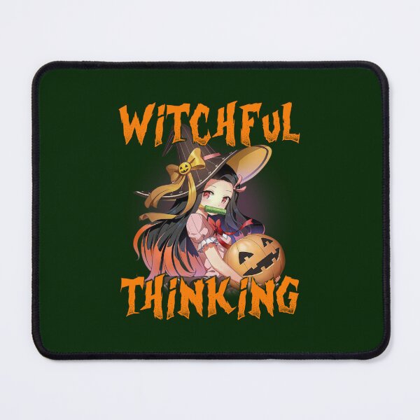 Item preview, Funny Puns Halloween Anime Girl Witchful Thinking designed and sold by berneiceschowal.