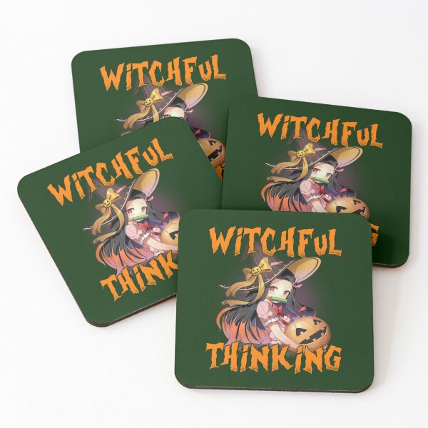 Item preview, Funny Puns Halloween Anime Girl Witchful Thinking designed and sold by berneiceschowal.