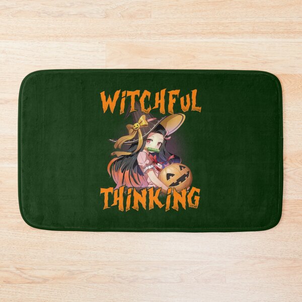 Item preview, Funny Puns Halloween Anime Girl Witchful Thinking designed and sold by berneiceschowal.