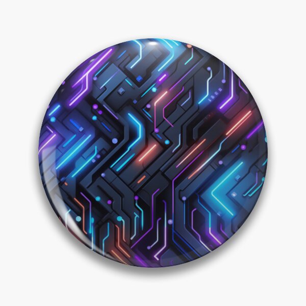 Item preview, Cyber Futuristic Modern Neon Robot Tech Hacker  designed and sold by MoshieShop.