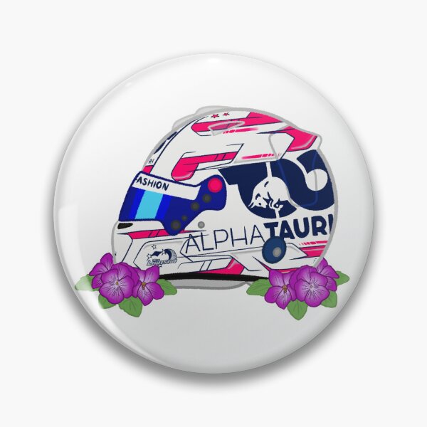 Item preview, Liam Lawson 2023 Helmet With Flowers designed and sold by OriDraws.