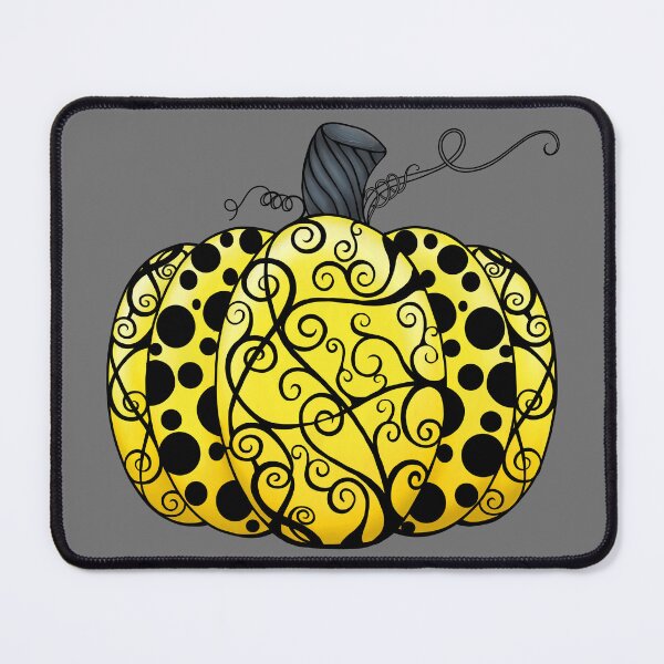 Item preview, Scroll & Dots Pumpkin in Yellow designed and sold by lezell.