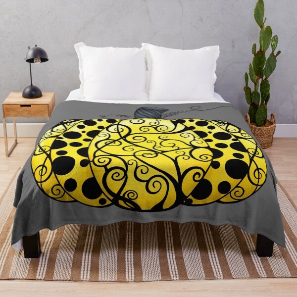 Item preview, Scroll & Dots Pumpkin in Yellow designed and sold by lezell.