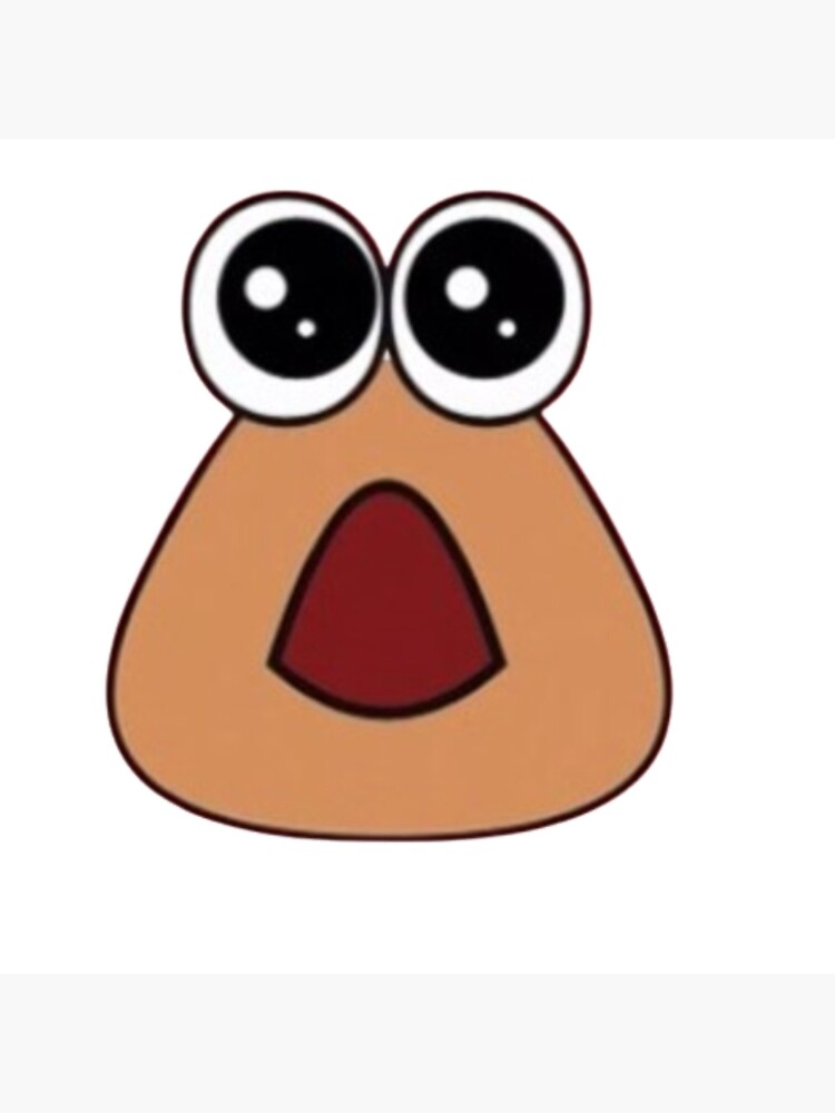 Man faced Pou Sticker for Sale by AnxBananx