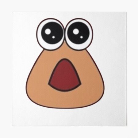 Pou Cute Sticker in 2023  Cute stickers, Big brown eyes, Virtual pet