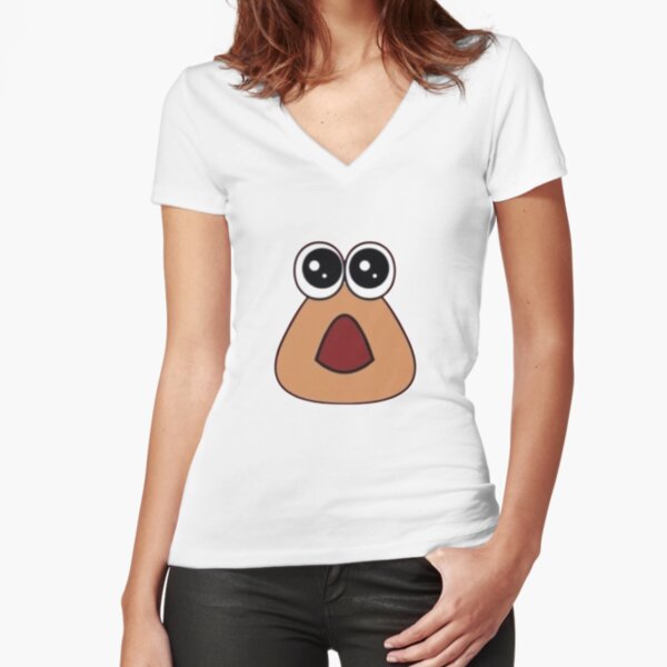 Hungry Pou logo with text - T-Shirt
