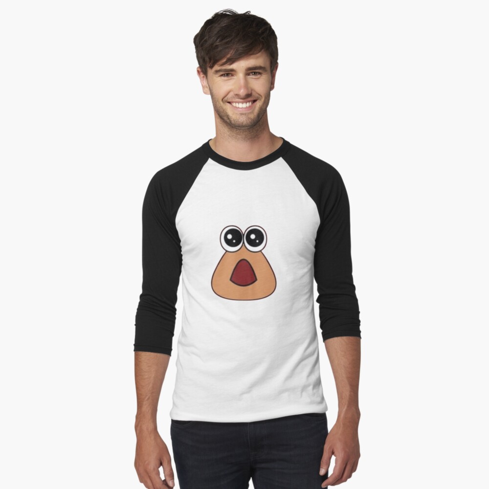 Hungry Pou logo with text - T-Shirt