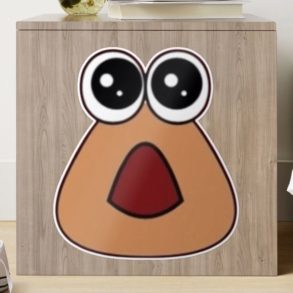 hungy pou uwu Sticker for Sale by Neesu