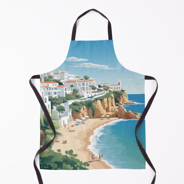 Item preview, A Vintage Travel Illustration of Albufeira - Portugal designed and sold by GoodOldVintage.