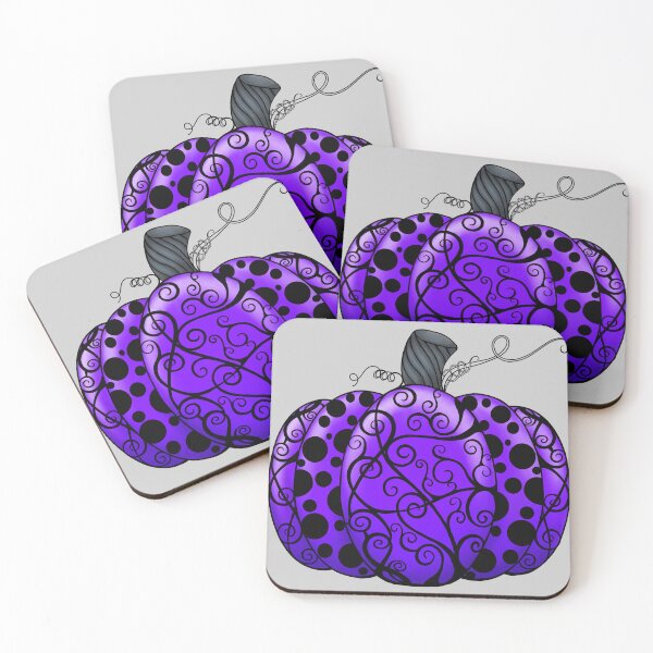 Item preview, Copy of Scroll & Dots Pumpkin in Purple designed and sold by lezell.
