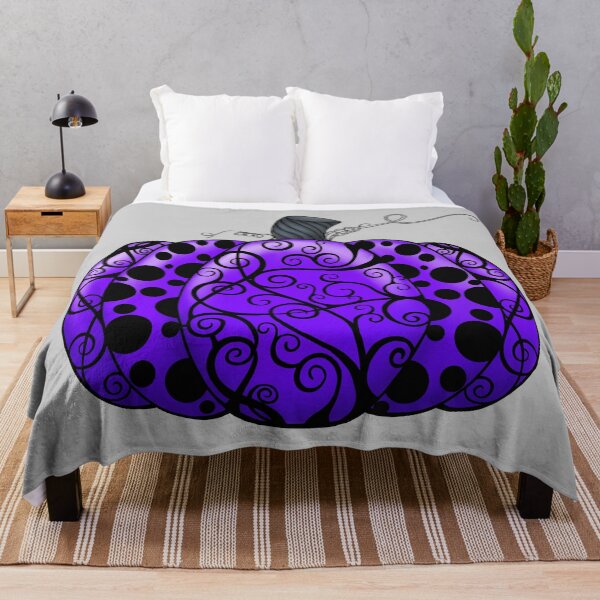 Item preview, Copy of Scroll & Dots Pumpkin in Purple designed and sold by lezell.