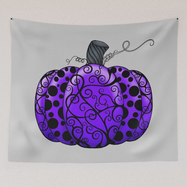 Item preview, Copy of Scroll & Dots Pumpkin in Purple designed and sold by lezell.