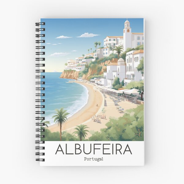 Item preview, A Vintage Travel Illustration of Albufeira - Portugal  designed and sold by GoodOldVintage.