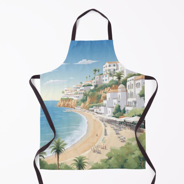 Item preview, A Vintage Travel Illustration of Albufeira - Portugal designed and sold by GoodOldVintage.