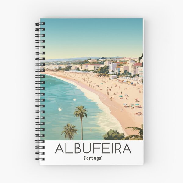 Artikelvorschau, Eine Vintage-Reiseillustration von Albufeira - Portugal entworfen und verkauft von GoodOldVintage.