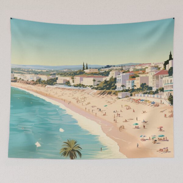 Item preview, A Vintage Travel Illustration of Albufeira - Portugal  designed and sold by GoodOldVintage.