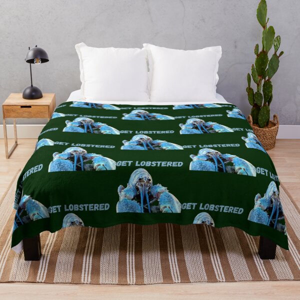 Item preview, get lobstered - blue jumpscare lobster meme  designed and sold by berneiceschowal.