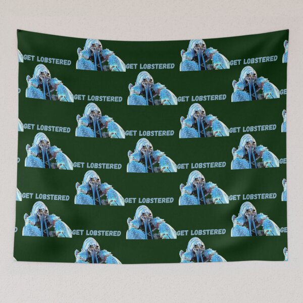 Item preview, get lobstered - blue jumpscare lobster meme  designed and sold by berneiceschowal.