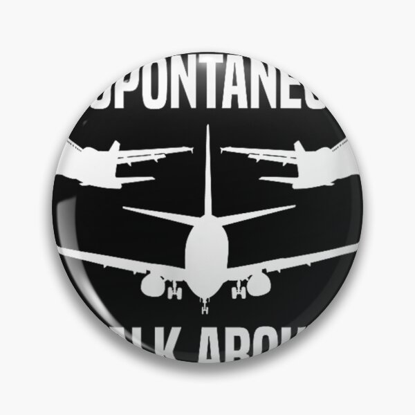 Item preview, Warning May Spontaneously Talk About Airplanes Piloting  designed and sold by JacquelynRiley.