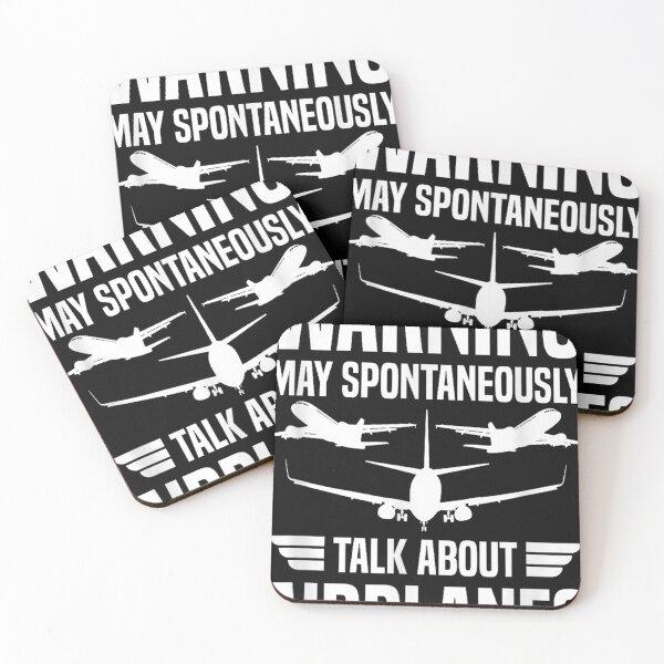 Item preview, Warning May Spontaneously Talk About Airplanes Piloting  designed and sold by JacquelynRiley.