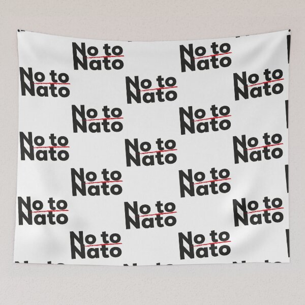 Aperçu de l'œuvre NO NATO, NO OTAN, NO WAR créée et vendue par hitte-unnell.