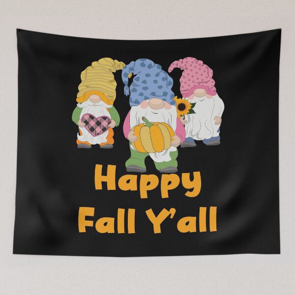 Item preview, Happy Fall Yall Gnomes designed and sold by ArtisShops.
