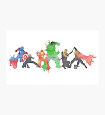 Superheros Photographic Print