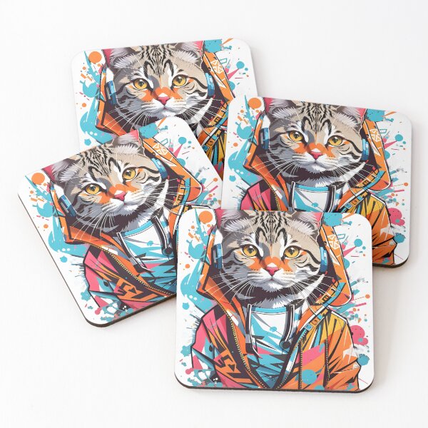 Item preview, Cat ,Graffiti ,Vibrant designed and sold by ratchawoot.