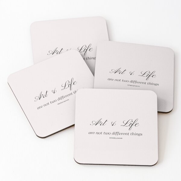 Item preview, art & life are not two different things - mendelssohn - pink  designed and sold by Athenasgirl.