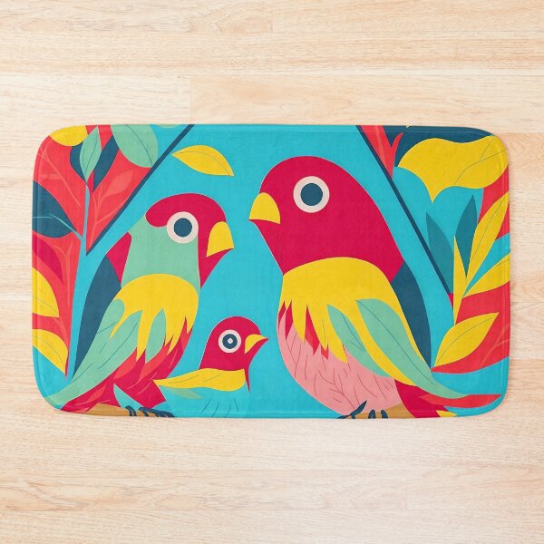 Artikelvorschau, Fröhliche Lovebird-Familie entworfen und verkauft von purrfect pattern.