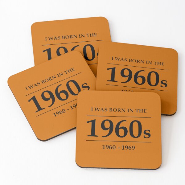 Item preview, I was born in the 1960s (1960 - 1969) [Classic Black] designed and sold by VitYanakorn.