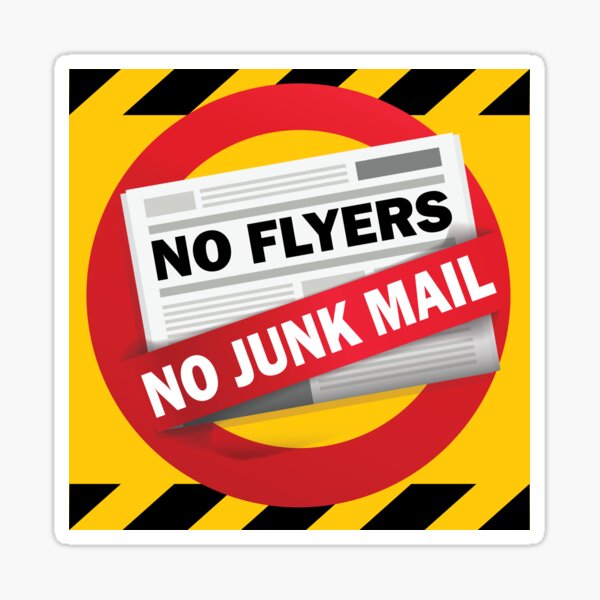 Item preview, No junkmail mailbox sticker designed and sold by mikexcoder.