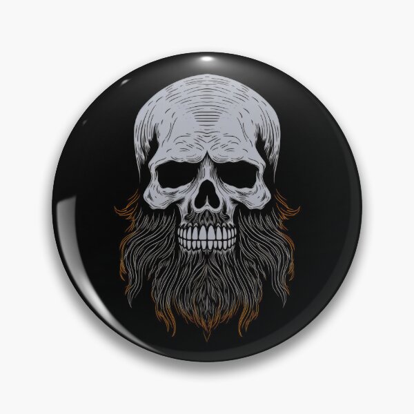 Item preview, Skull with Beard designed and sold by Merchgard.