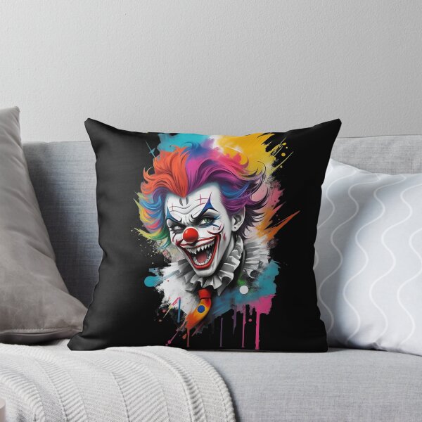 Artikelvorschau, Creepy / Insane Killer Clown - Graffiti Splash Style entworfen und verkauft von Seneku-Design.
