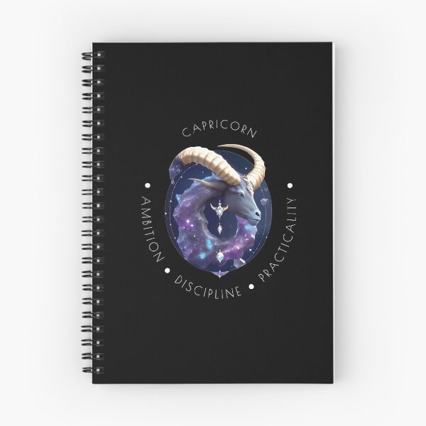Item preview, Capricorn (Black): Sea-goat. Ambition, Discipline, Practicality designed and sold by WEAREAI.