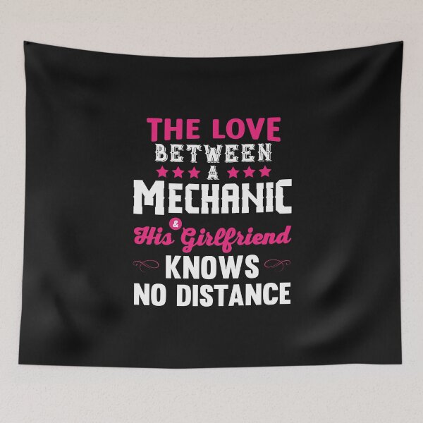 Item preview, The Love Between A Mechanic His Girlfriend Knows No Distance / Car Mechanic/ Auto Mechanic designed and sold by Tee Hub.