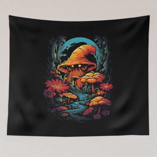Item preview, Enchanted Nighttime Forest Mushroom designed and sold by BNCH44.